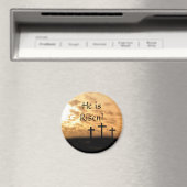 Il est Risen Croix et Sunset Easter Magnet (In Situ (Lave-vaisselle))