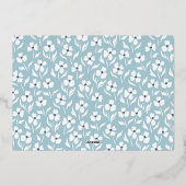 Il est Risen Gold Foil Script Photo Carte Pâques (Verso)