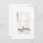 Il Est Risqué Carte De Pâques (Devant / Derrière)