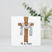 Il Est Risqué Carte De Vacances De Pâques (Debout devant)