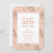 Il Est Risqué Peach Peach Paster Invitation Card (Devant)
