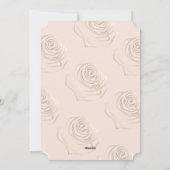 Il Est Risqué Peach Peach Paster Invitation Card (Dos)