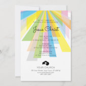 Il Est Risqué Service Pâques Invitations (Dos)