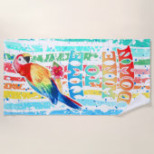 Il est temps de boire le serviette de plage (Devant)