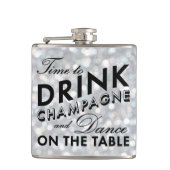 Il est temps de boire un flacon d'argent mousseux (Devant)