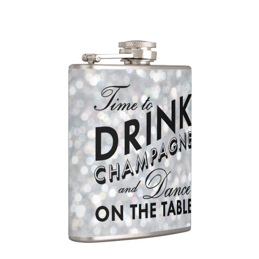 Il est temps de boire un flacon d'argent mousseux (Droite)