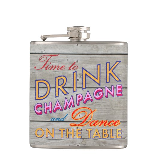 Il est temps de boire un flacon de planches à cham (Devant)