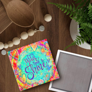 "Il est temps de briller" Inspirivity Magnet