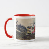"Il Est Temps De Café" Mug Rétro (Gauche)