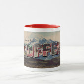 "Il Est Temps De Café" Mug Rétro (Centre)