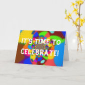 Il est temps de célébrer la carte (Fleur jaune)