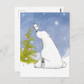 Il Est Temps De Décorer La Carte Postale Christmas (Devant / Derrière)