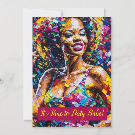 Il est temps de faire la fête du bébé - Invitation (Devant)