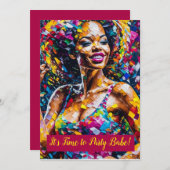 Il est temps de faire la fête du bébé - Invitation (Devant / Derrière)