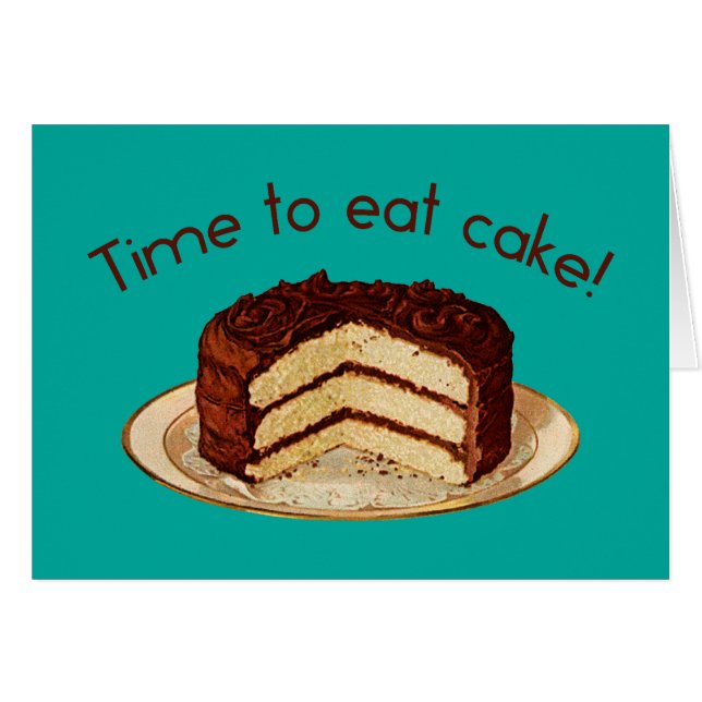 Il est temps de manger un gâteau (Devant horizontal)