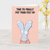 Il Est Temps De Mettre Vos Pieds À La Carte De Ret (Fleur jaune)