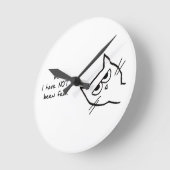 Il est temps de nourrir le chat - Drôle horloge de (Angle)