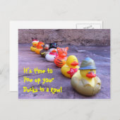 Il est temps de ranger vos canards dans une carte  (Devant / Derrière)