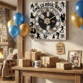 "Il est temps de rocher, papa !" horloge murale