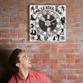 "Il est temps de rocher, papa !" horloge murale