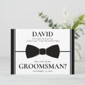 Il est temps de s'adapter à l'élégante carte Groom (Debout devant)