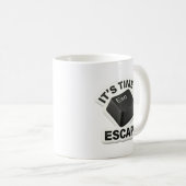 Il est temps de s'échapper Mug drôle de clavier de (Devant droit)