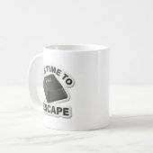 Il est temps de s'échapper Mug drôle de clavier de (Devant gauche)