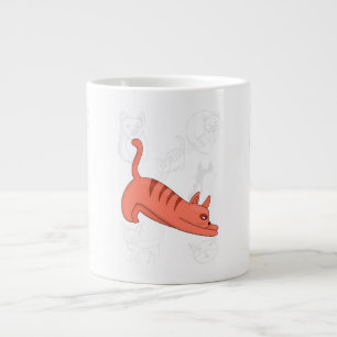 Il est temps d'étirer la tasse de café à deux tons