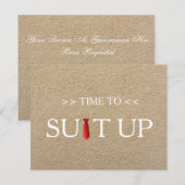 Il est temps pour la Cravate rouge de la carte de (Devant / Derrière)