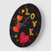 Il est temps pour... LOVE - Horloge murale (Angle)