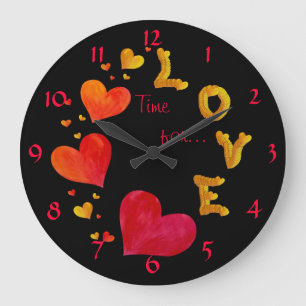 Il est temps pour... LOVE - Horloge murale