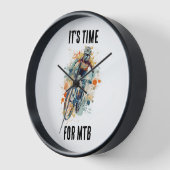 Il est temps pour MTB - horloge murale (Angle)