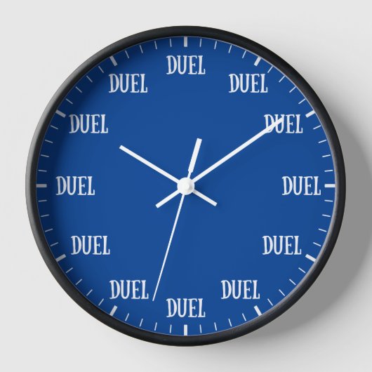 Il est toujours temps de duel horloge en bleu fonc (Recto)