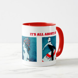 Il est tout au sujet de l'amour. Tasses de cadeau