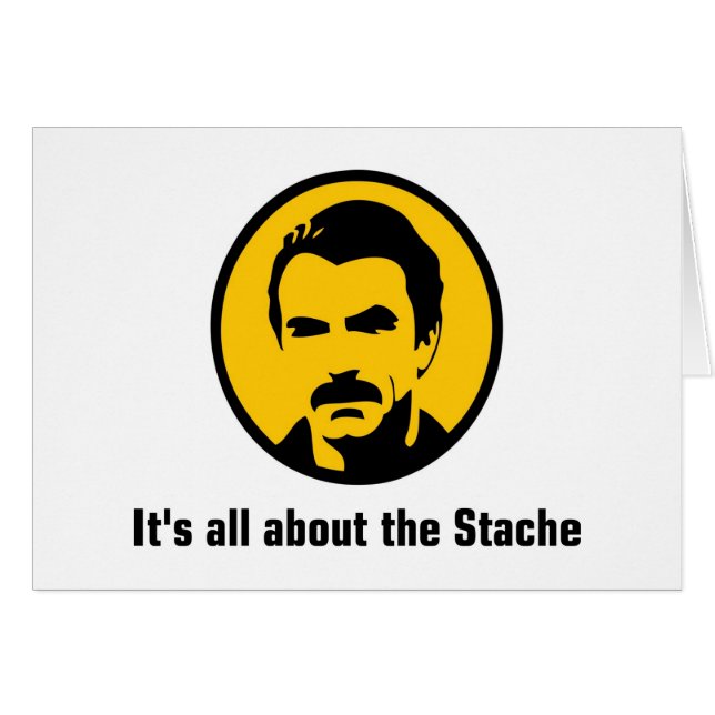 Il est tout au sujet du Stache (Devant horizontal)