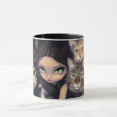 "Il est tout tasse au sujet de chats" (Centre)