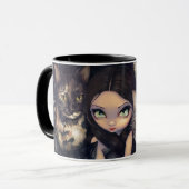 "Il est tout tasse au sujet de chats" (Devant gauche)