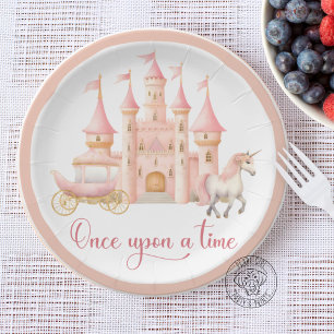 Il était une fois Assiette en Papier Princesse