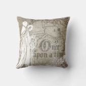 Il était une fois coussin floral bronzage (Verso)