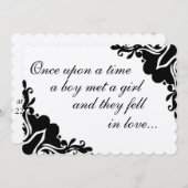 Il était une fois... Faire-part de mariage (Devant / Derrière)