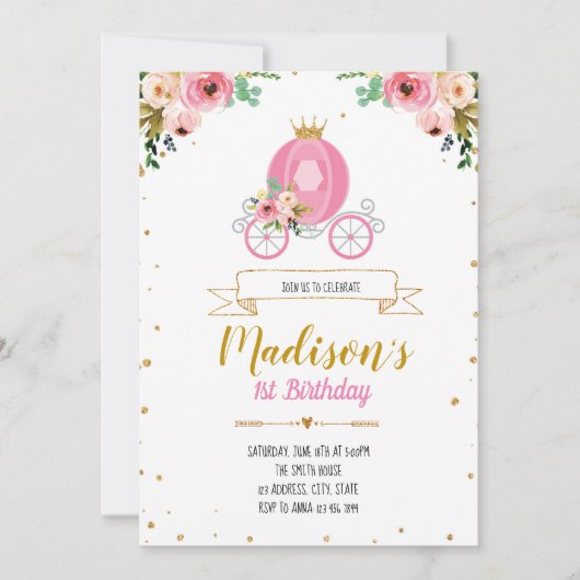 Il était une fois invitation (Devant)