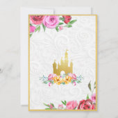 Il était une fois Princesse Baby shower invitation (Dos)