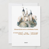 Il était une fois, Princesse Invitation d'annivers (Dos)