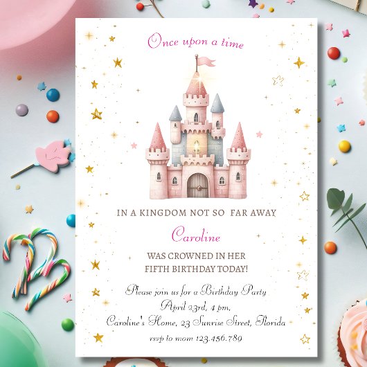 Il était une fois, Princesse Invitation d'annivers