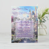 Il était une fois un Faire-part de mariage de cont (Debout devant)