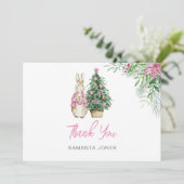 Il fait froid dehors Carte de remerciements bébé (Debout devant)