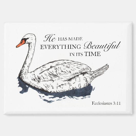 Il Fait Tout Ce Qui Est Beau Bible Verse Magnet (Recto)