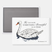 Il Fait Tout Ce Qui Est Beau Bible Verse Magnet (Recto/Verso)