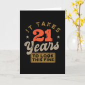 Il faut 21 ans pour avoir l'air aussi beau Carte d (Fleur jaune)