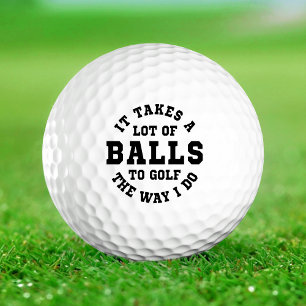 Il faut beaucoup de balles au golf comme je fais d